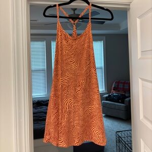 Outdoor Voices Melon Zebra Exercise Dress